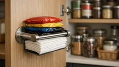 The toilet roll holder hack that adds instant cabinet-door storage in small UK kitchens