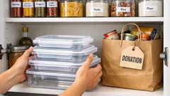 Declutter your kitchen cupboards fast with the ski slope method