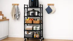 This foldable shelving unit clears UK kitchen clutter in minutes