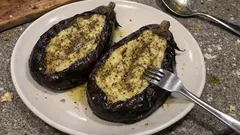Oven-baked aubergine with herbes de Provence – an easy, hands-off side